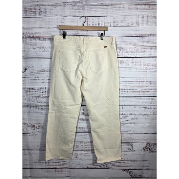 AYR The Frenchie Women's Jeans size 33 off white straight leg made in USA - Picture 2 of 6